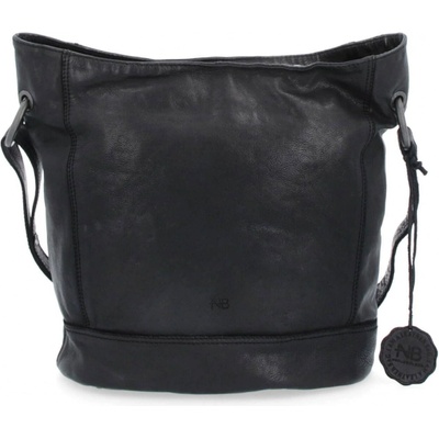 Noelia Bolger dámska kožená crossbody kabelka s dizajnovým prešívaním- 2089 čierna