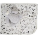 Cangaroo Бебешко одеяло 90/75 cm с играчка Grey bear