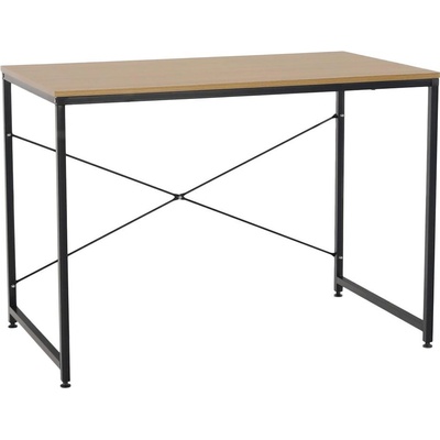 Tempo Kondela Písací stôl, dub/čierna, 100x60 cm, MELLORA
