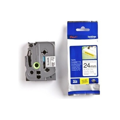 páska BROTHER TZFX251 čierne písmo, biela páska FLEXIBLE ID Tape (24mm) TZEFX251