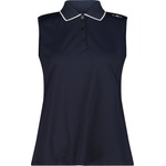 CMP Дамска поло тениска CMP Women's Polo Sleeveless Polo shirt - Black Blue - размер 48 (EU) (916-1605-0818)