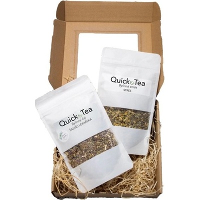 QuickTea Dárkové balení DĚKUJI MAMINKO Kojící a těhotné 2 x 50 g