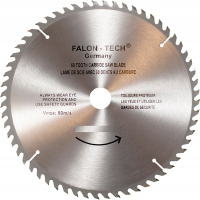 PILOVÝ KOTOUČ NA DŘEVO S WIDIOVÝMI ZUBY FALON-TECH 315 X 30 X 60 ZUBŮ