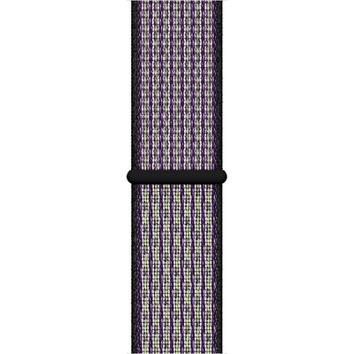 Apple Оригинална текстилна каишка за Apple Watch 42мм, 44мм, 45мм, 46мм, Ultra, Ultra 2, Ultra 3 49мм - Apple Watch Nike Band Sport Loop (лилав-сив) (mwu52zm/a)