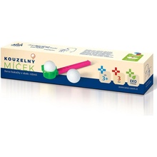 MAGIC BALL růžový kouzelný míček foukací hlavolam v krabičce