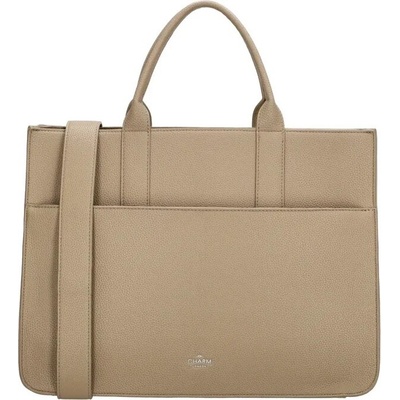 Charm London Světle hnědá elegantní shopper kabelka „Princetown“