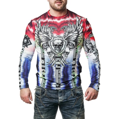 Cipo & Baxx pánske tričko CL484 red blue
