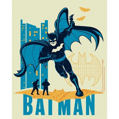 Zuty Kreslený batman III 40 x 50 cm vypnuté plátno na rám 8596530135654