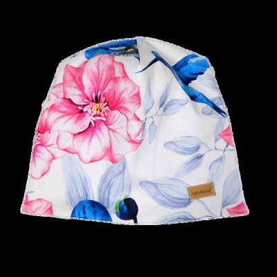 dětská čepice s kolibříky