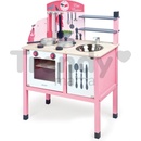 Janod 06533 Kuchynka drevená ružová MADEMOISELLE MAXI COOKER 78 cm s 8 doplnkami