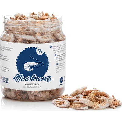 Rebel Dog Raw Raw mrazem sušené pamlsky Mini Krevety 60 g