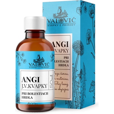 J.V. Kvapky Angi pri bolestiach hrdla 50 ml