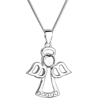 EVOLUTION GROUP 32076.1 anděl dekorovaný krystaly Swarovski (Ag925/1000, 0,4 g)