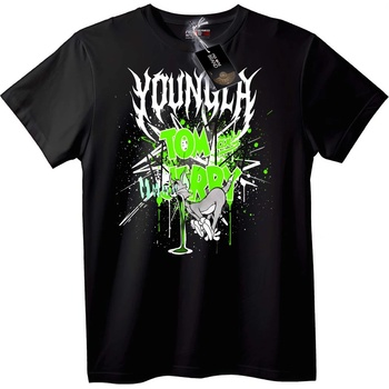 NOONEBRAND Тениска Young Tom и Jerry - 2XL, Black