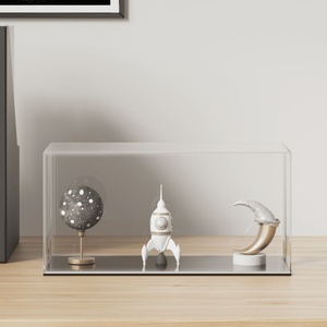 vidaXL Кутия витрина, прозрачна, 24x12x11 см, акрил (154899)