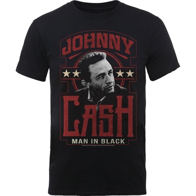 Johnny Cash tričko Man In black čierne
