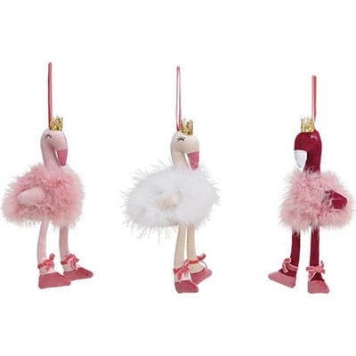 Dekorace závěsná Flamingo 23 cm mix barev 1ks
