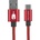 Spartan Gear Кабел Spartan Gear - Type C USB 2.0, 2m, червен