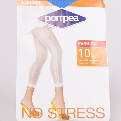 Син клин от нежна мрежа с кантове 10 den