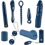 You2Toys - вибратор комплект 9 части - син - lovesexshop