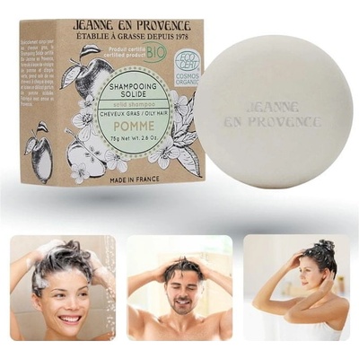Jeanne en Provence BIO Almond organický tuhý šampón 75 g