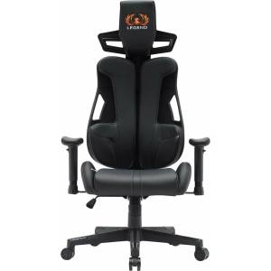 RFG Геймърски стол RFG One Legend, до 150kg, Class 4 газов амортисьор, лумбална опора, черен