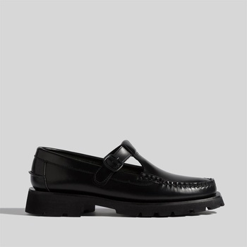 Hereu Alber Sport Leather Flats - Black