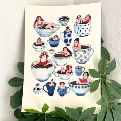 Grafika Stellion Kafíčko Velikost: A5