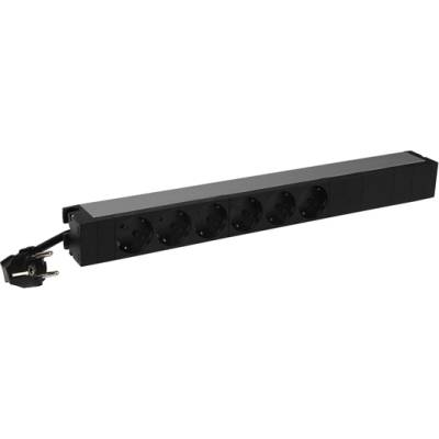 Legrand 646806 19"/1U стандартна разпределителна кутия KIM 6xSHK, защитена от деца (646806)