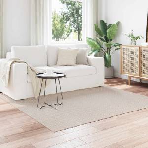vidaXL Килими за помещение Квадратна FARO Крем 120 x 120 cm Полиестер (42022564)