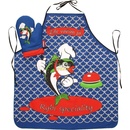 Forbyt Zástěra a chňapka Ryba set modrá