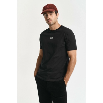 Gant tričko Small Graphic SS T-Shirt čierne