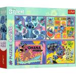 Trefl Пъзел Trefl от 4 x 250 части - Невероятният Стич (13311)