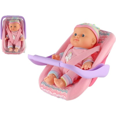 Teddies miminko 20 cm v nosítku s lahvičkou
