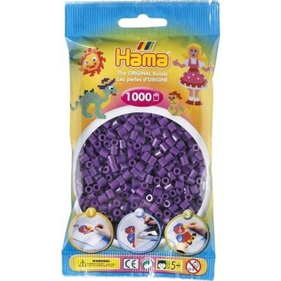 HAMA Fialové korálky - 1000ks MIDI H207-07 – Zbozi.Blesk.cz