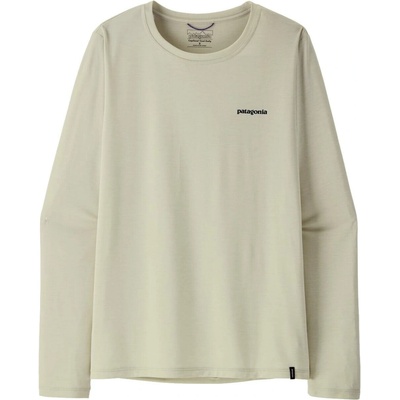 Patagonia L/S Cap Cool Daily Shirt Boardshort Logo W dyno white