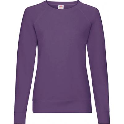 Purple sweatshirt classic light Fruit of the Loom fialová