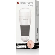Pretty Love Kitty masturbator vagina white