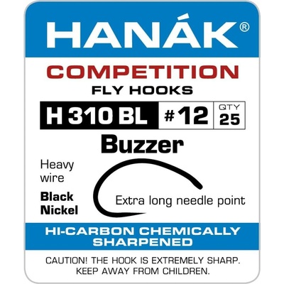 Hanák Competition Muškařský háček pakomáři těžký vel.16 25 ks