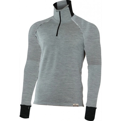merino mikina Lasting LEO 8489 šedá