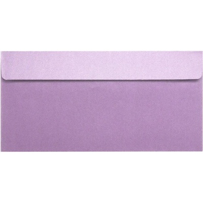 Metalická (perleťová) obálka fialová (orgovánová) DL (110x220mm) PS