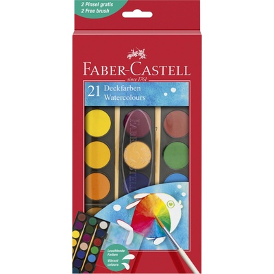 Faber-Castell Vodové farby 21 farieb 30 mm