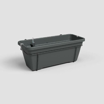 Artevasi Truhlík VENEZIA, samozavlažovací, se stabilizační vložkou, 60cm, plast, tm.šedá