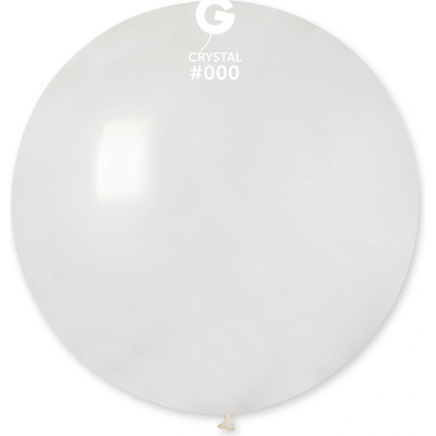 Svet balonku Guľatý pastelový balónik 80 cm transparentný