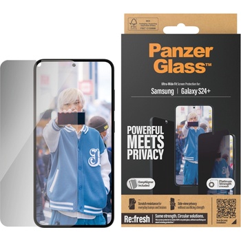 Panzer Стъклен протектор PanzerGlass - Privacy UWF, Galaxy S24 Plus, черен (5711724173516)