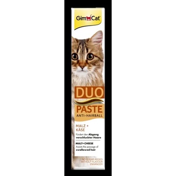 GimCat Gimborn Anti Hairball Duo Paste Cheese - подпомага изхвърлянето на погълнатите косми 50 грама