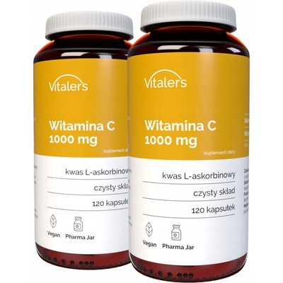 Vitaler's Vitamín C 1000 mg Kyselina L-askorbová Imunita 120 kapsúl