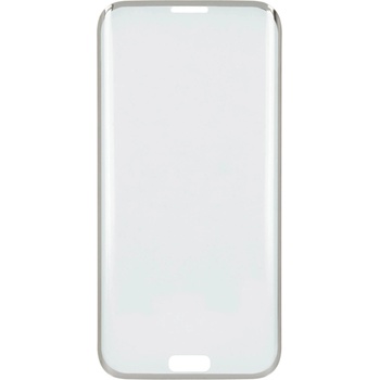 4smarts Калено стъклено защитно покритие с извити ръбове за целия дисплея на Samsung Galaxy S7 Edge - 4smarts Second Glass Curved Colour Rim (прозрачен-сребрист)