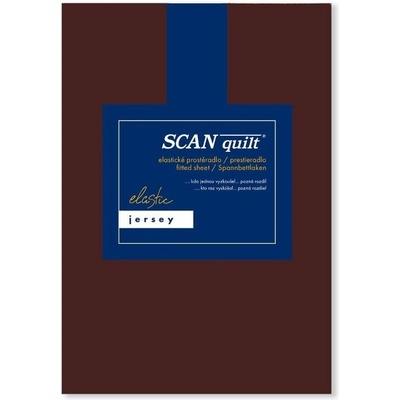 Scanquilt prostěradlo jersey plus černé 90x200