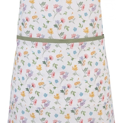 Clayre & Eef Bavlněná zástěra s květinovým motivem Colourful Flowers